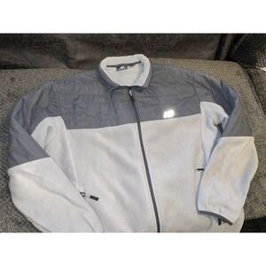 New Balance Denali Fleece 2-tone Jacket Vintage VTG mens Size XL Grey Stone